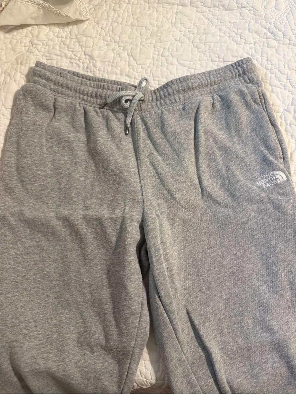 The North Face Heather Gray Fleece Joggers